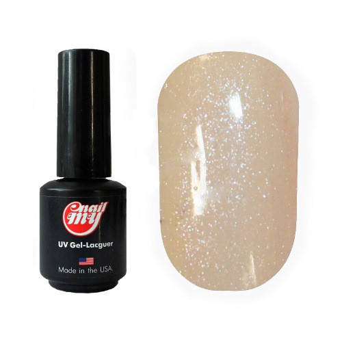 

Гель-лак My Nail System № 103 прозрачный с розовыми микроблестками (насйщенный) 9мл
