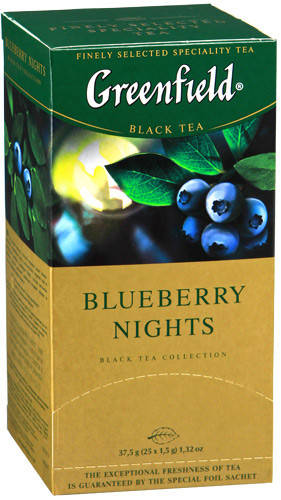 

4051-чай Гринфилд черника 25 пакетов