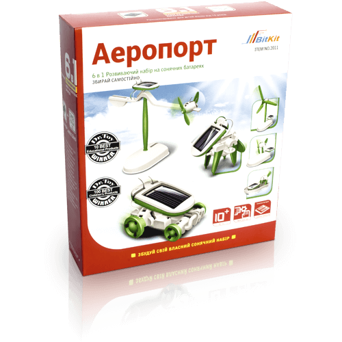 

Развивающий набор на солнечных батареях "Аэропорт" 6 в 1 (21-18-5 см) (BitKit)
