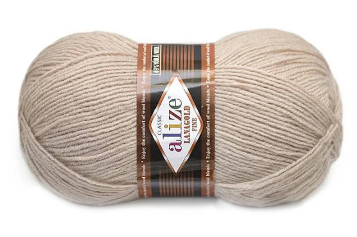 

Alize LanaGold Fine, Камень №585, Коричневый