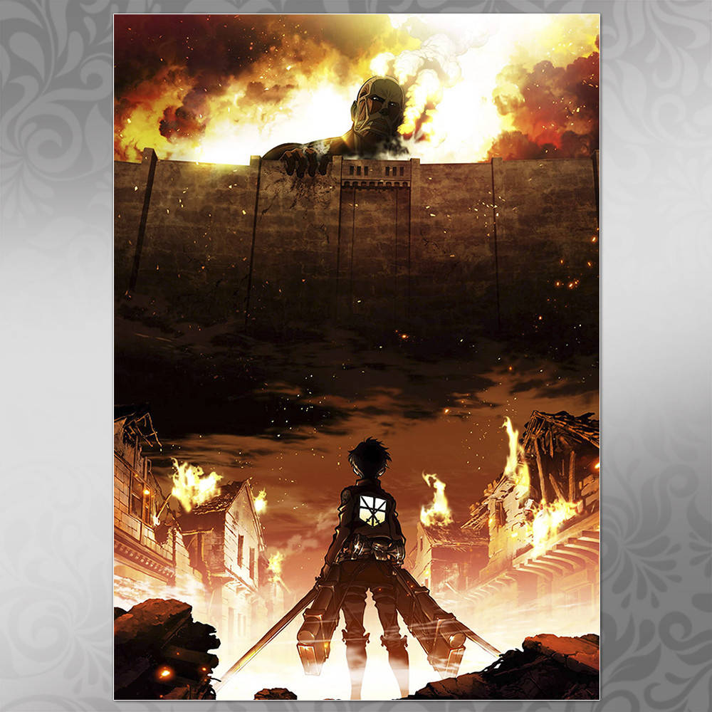 

Плакат Аниме Attack on Titan 038