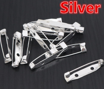 

Основа для броши металлическая светлая 25 мм