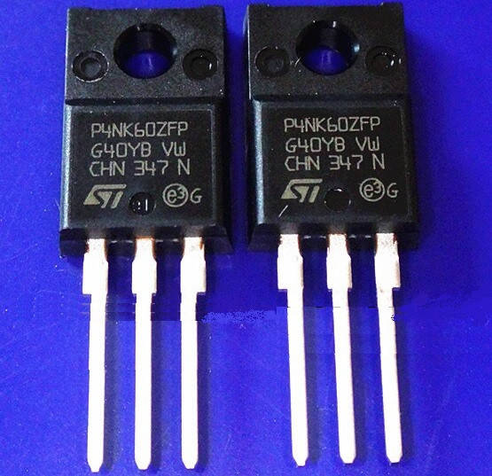 

Транзистор STP4NK60ZF P4NK60ZFP 600V 4A 70W TO-220