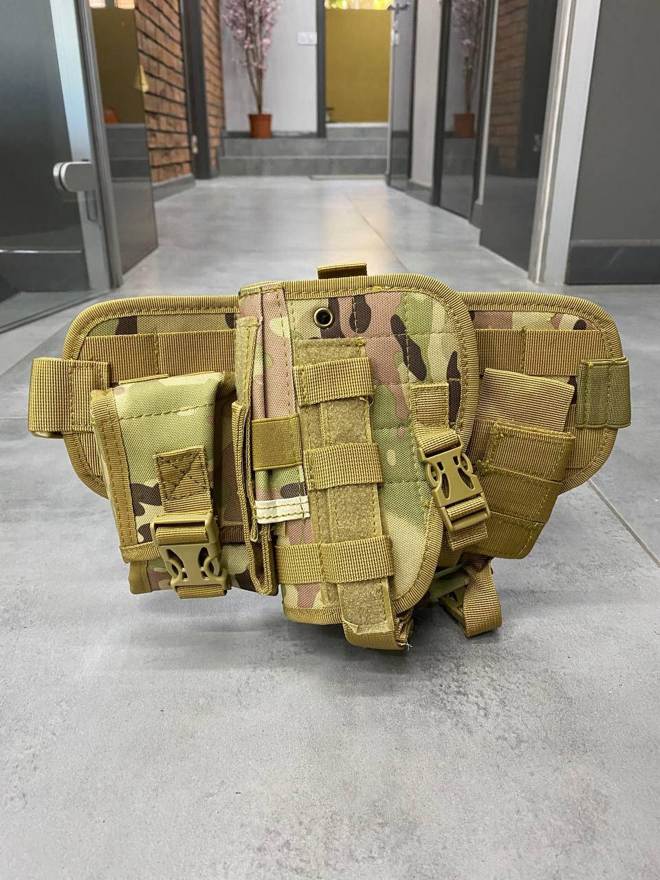 

Кобура на ногу объемная Mil-Tec, мультикам
