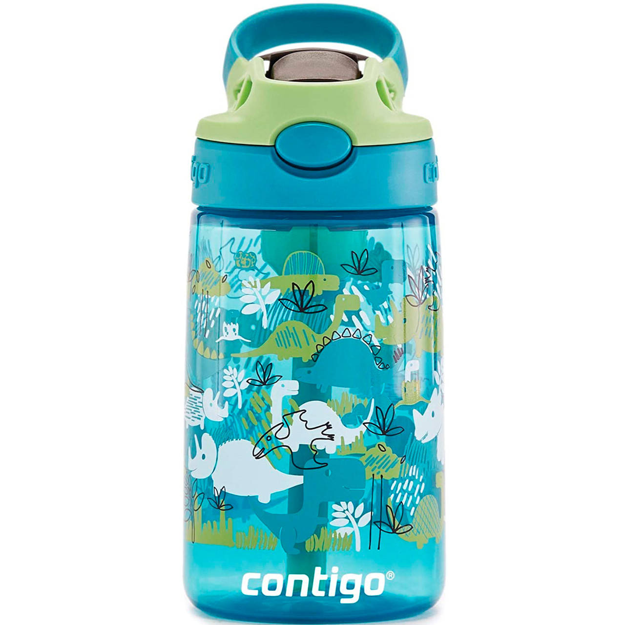 

Детская бутылка для воды Contigo Autospout Dino Динозавр, Фиолетовый