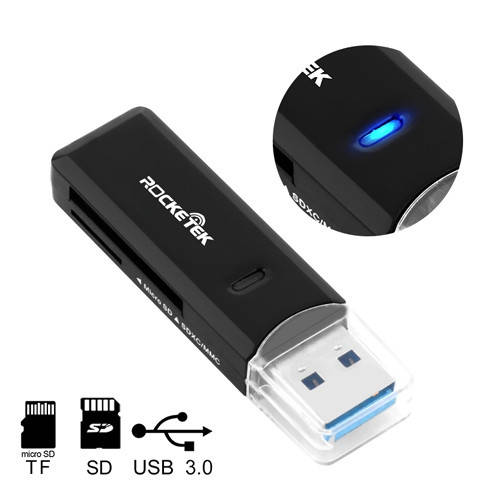 

USB 3.0 SD SDHC MMC MicroSD TF кардридер Rocketek