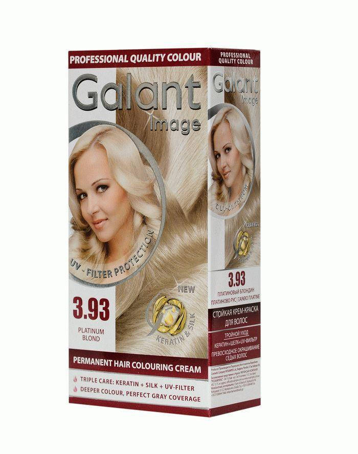

Стойкая крем-краска для волос GALANT IMAGE 3.93 платиновый блонд