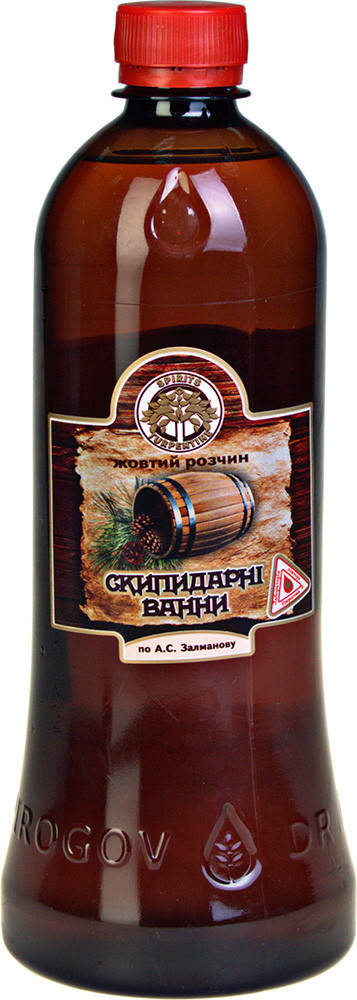 

Скипидарна ванна Жовтий розчин за рецептом Залманова А.С. 850