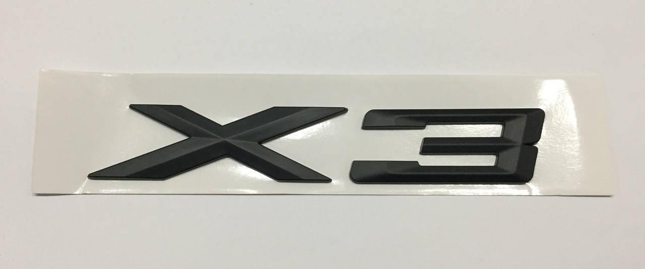 

Эмблема надпись багажника BMW X3 чёрная