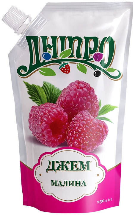 

Джем Малина ТМ Дніпро, дой-пак 250 г