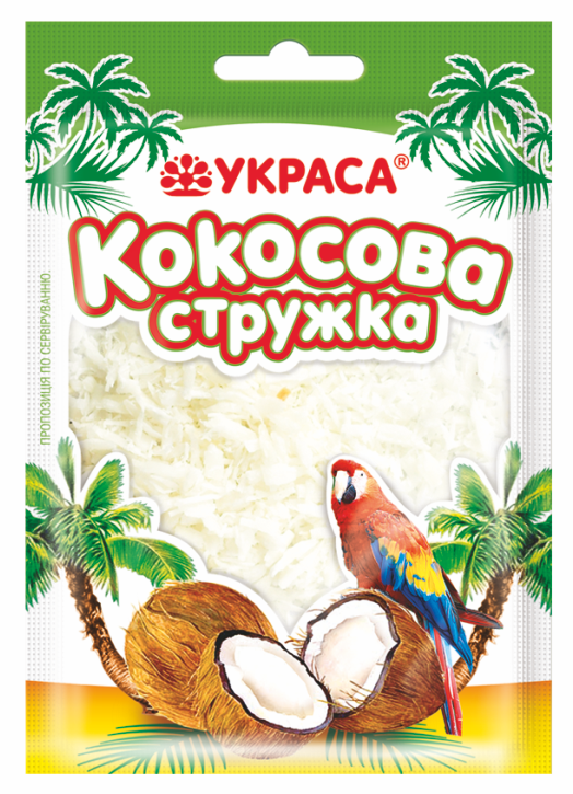 

Кокосова стружка белая (25 г), Белый