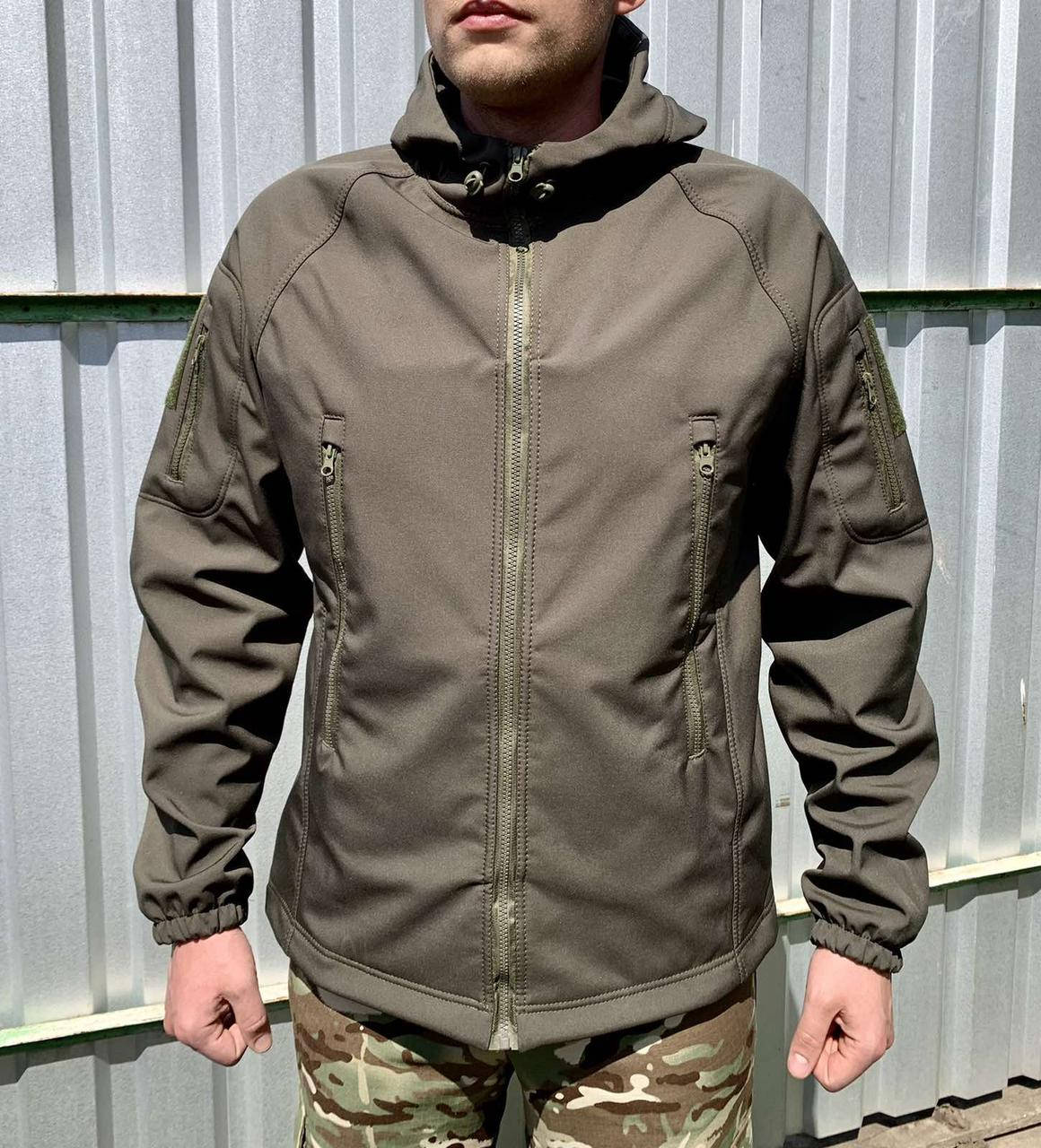 

Тактическая Куртка Soft Shell олива