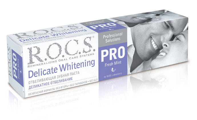 

Зубна паста R.O.C.S. PRO Fresh Mint делікатне відбілювання, 135g