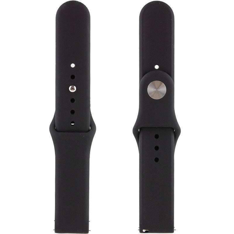 

Силиконовый Ремешок для Xiaomi Amazfit/Samsung 20 mm (Черный / Black)