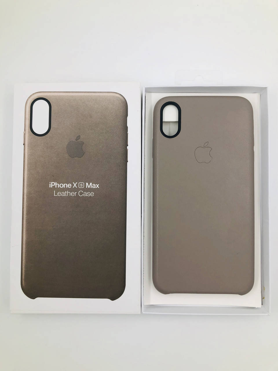 

Кожаный чехол Apple Leather Case для iPhone XS Max Taupe