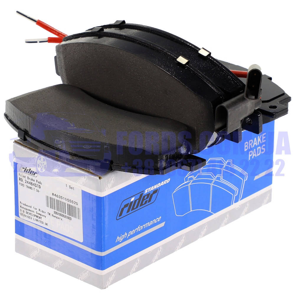 

Колодки тормозные передние FORD TRANSIT 2006-2014 (Без монтажного) (1721087/9C112K021AA/RD24484STD) RIDER