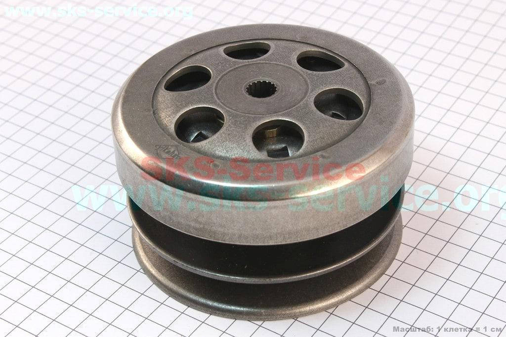 

Вариатор задний в сборе на скутер 2-T ременной вариатор