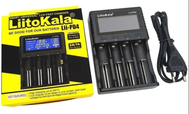 

Зарядное устройство Liitokala Lii-PD4 LI-ION 18650 NI-MH LED 4 канала