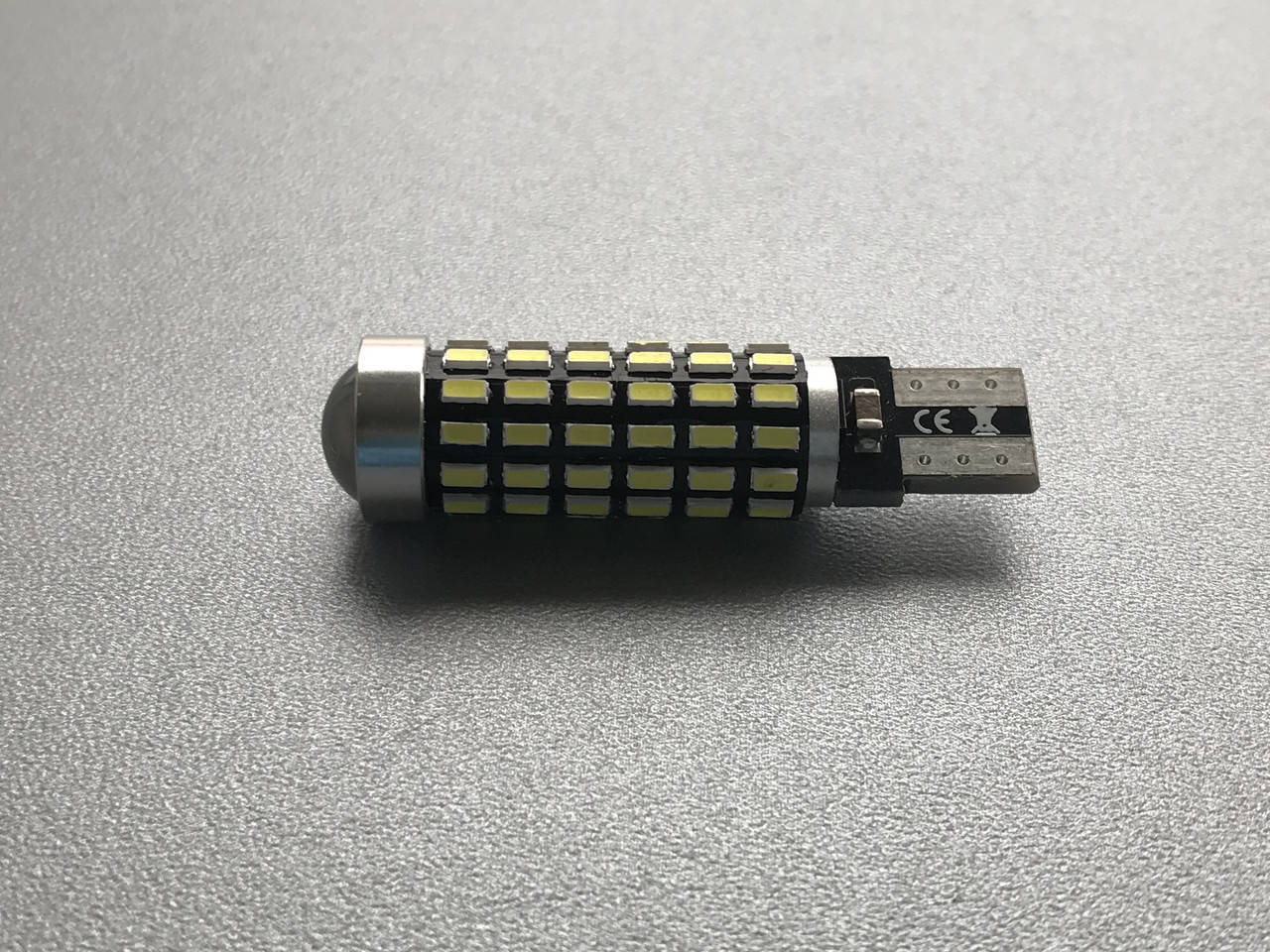 

Светодиодная лампа w16w линза + 78 smd 600 lm. с обманкой