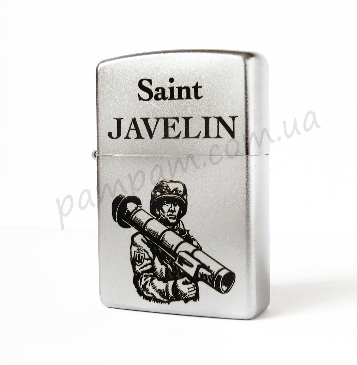 

Зажигалка Zippo 205J Saint Javelin, Серый