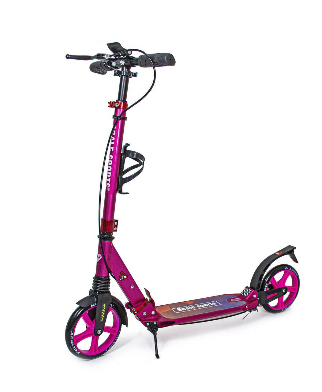 

Самокат Двухколесный SCALE SPORTS SS-10 Розовый ручной тормоз +LED-фонарик
