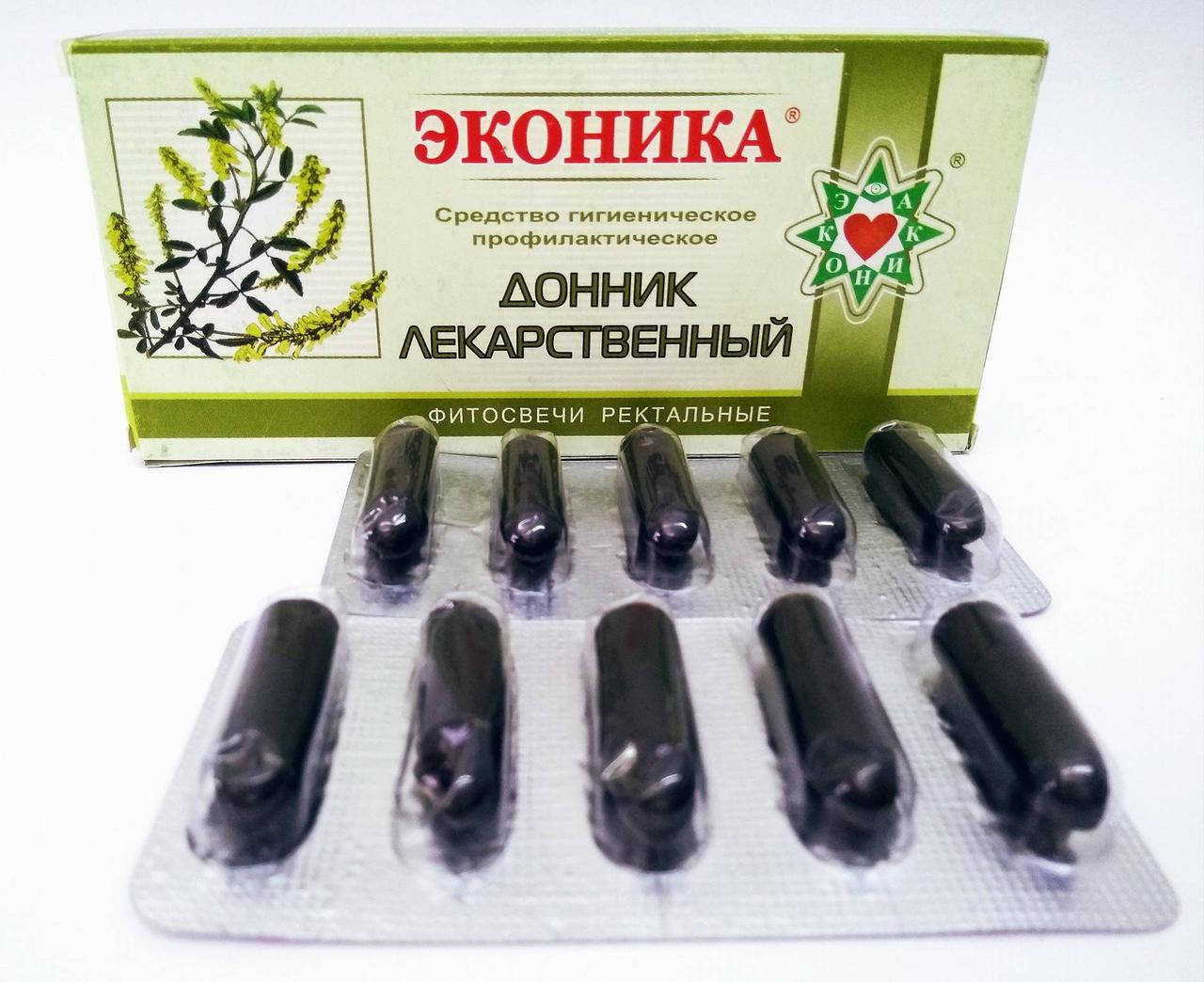 

Свечи Донник лекарственный Эконика 10 шт