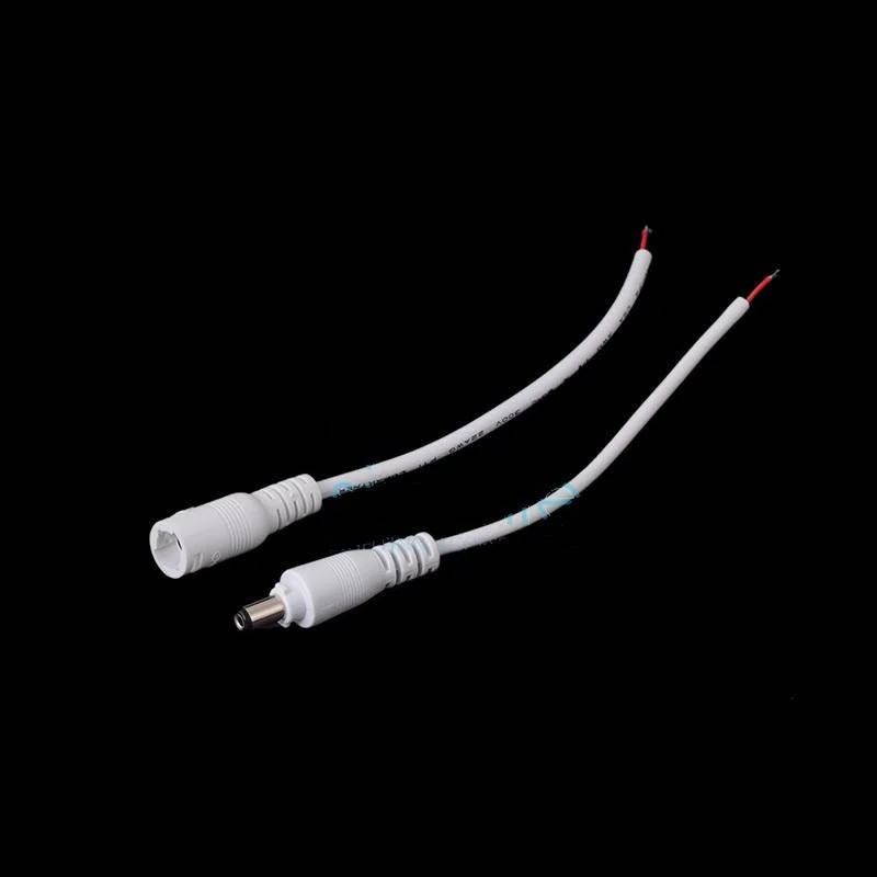 

Комплект штекеров питания DC power jack 2.1*5.5mm с фиксатором папа-мама Белый