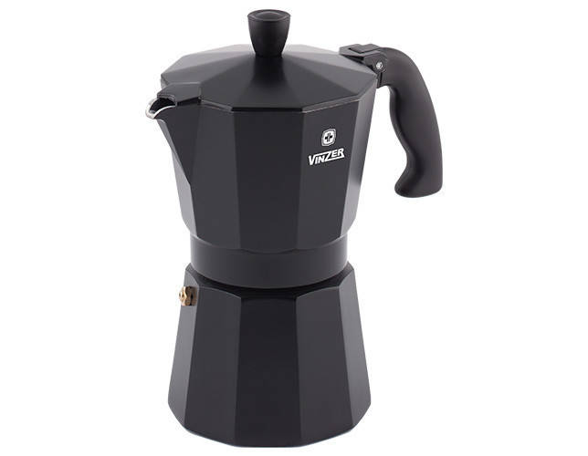 

Гейзерная кофеварка Vinzer Moka Nero на 9 чашки 89396