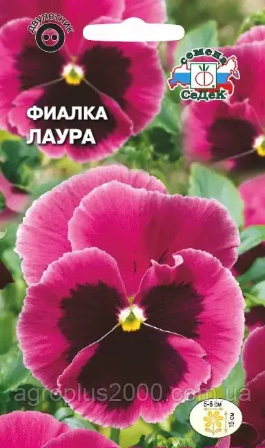 

Семена Виола Лаура швейцарский гигант 0,05 грамма Седек, Розовый
