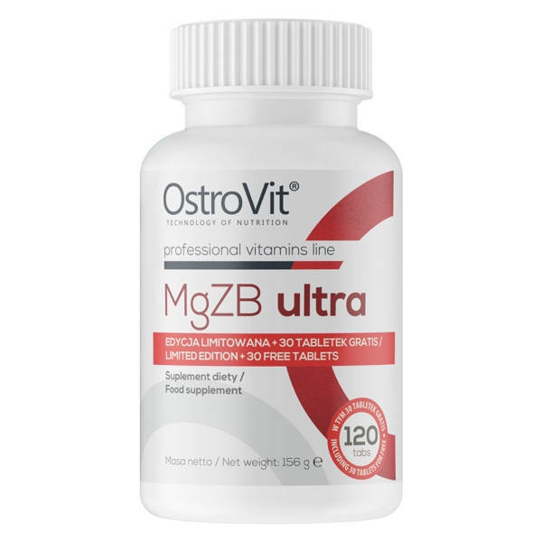 

Витамины и минералы OstroVit MgZB Ultra, 120 таблеток