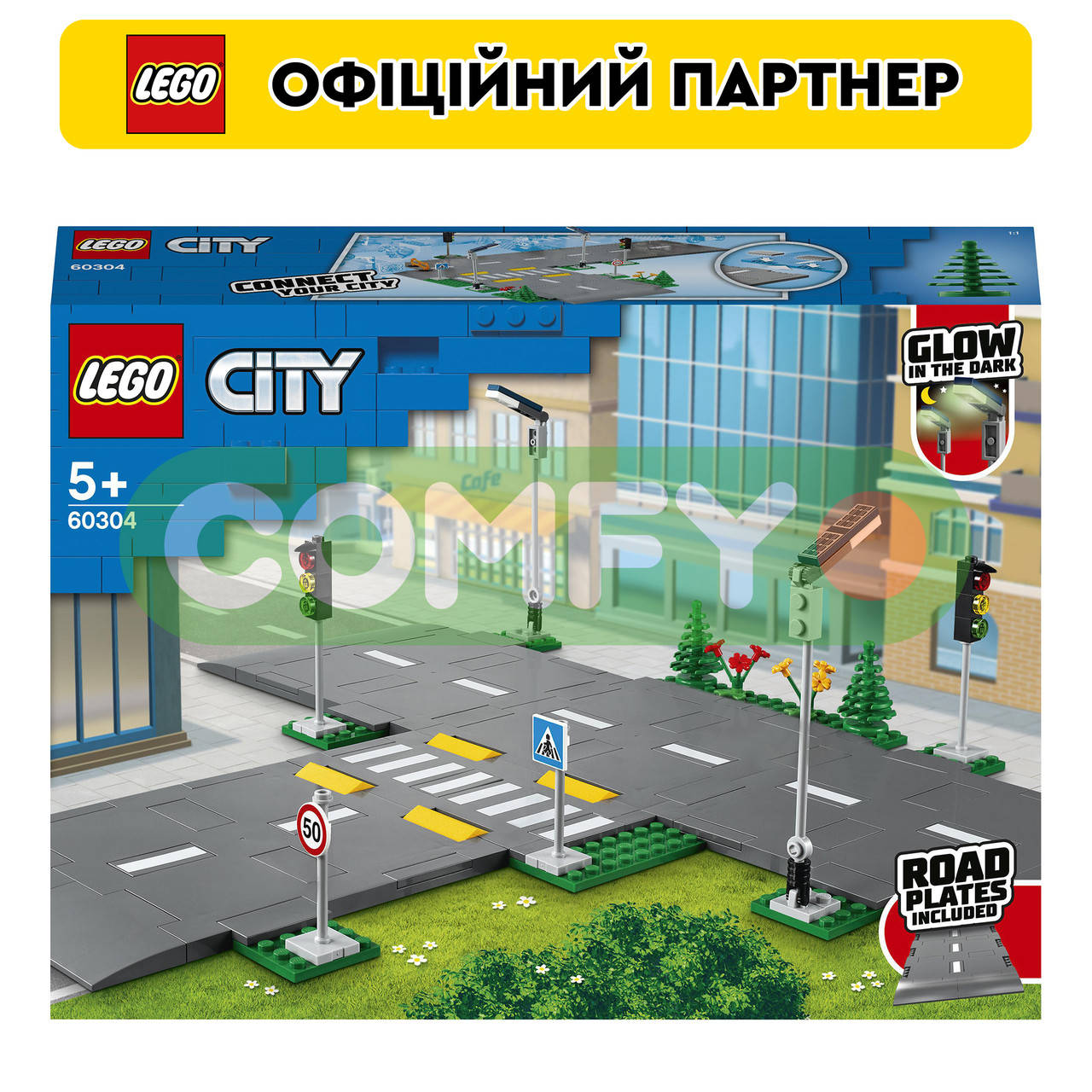 

Конструктор ЛЕГО LEGO City Дорожные плиты (60304)