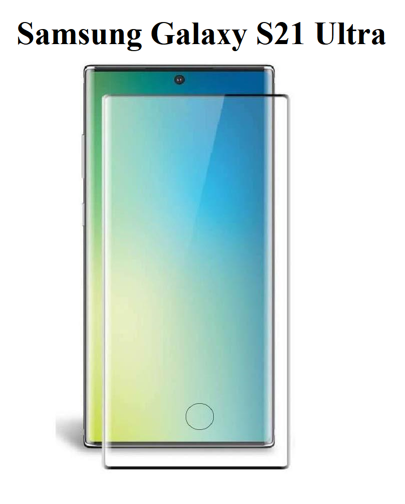 

Защитное стекло 3D для Samsung Galaxy S21 Ultra (SM-G9980), Черный