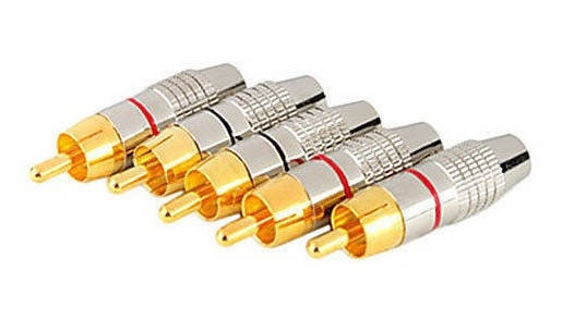 

Штекер RCA (тюльпан) "позолоченный", чёрный