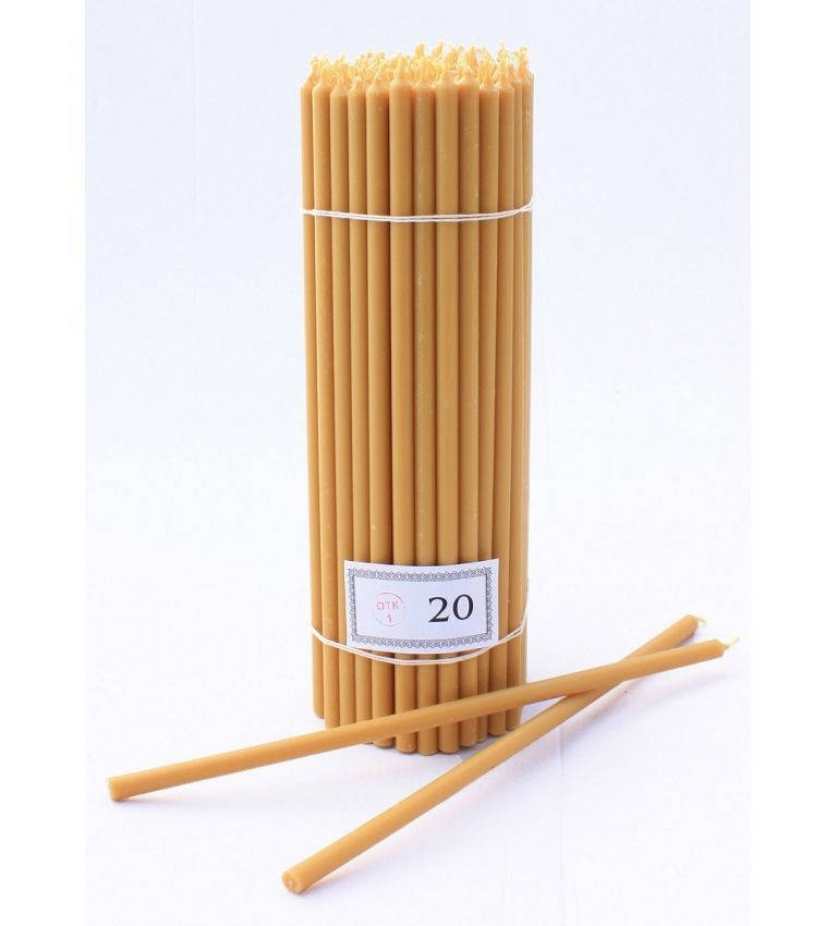 

Свечи церковные парафиновые №20 / 100 шт