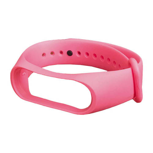 

Силиконовый ремешок браслет для Xiaomi Mi Band 3 / 4, Спортивный ремешок на Сяоми Ми Бенд 3 / 4 Розовый