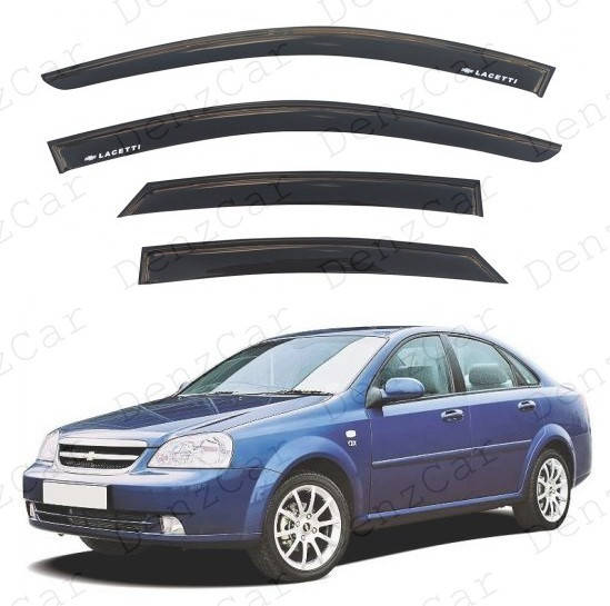 

Ветровики Сhevrolet Lacetti SD 2003 (на скотче)\Дефлекторы окон Шевроле Лачетти седан