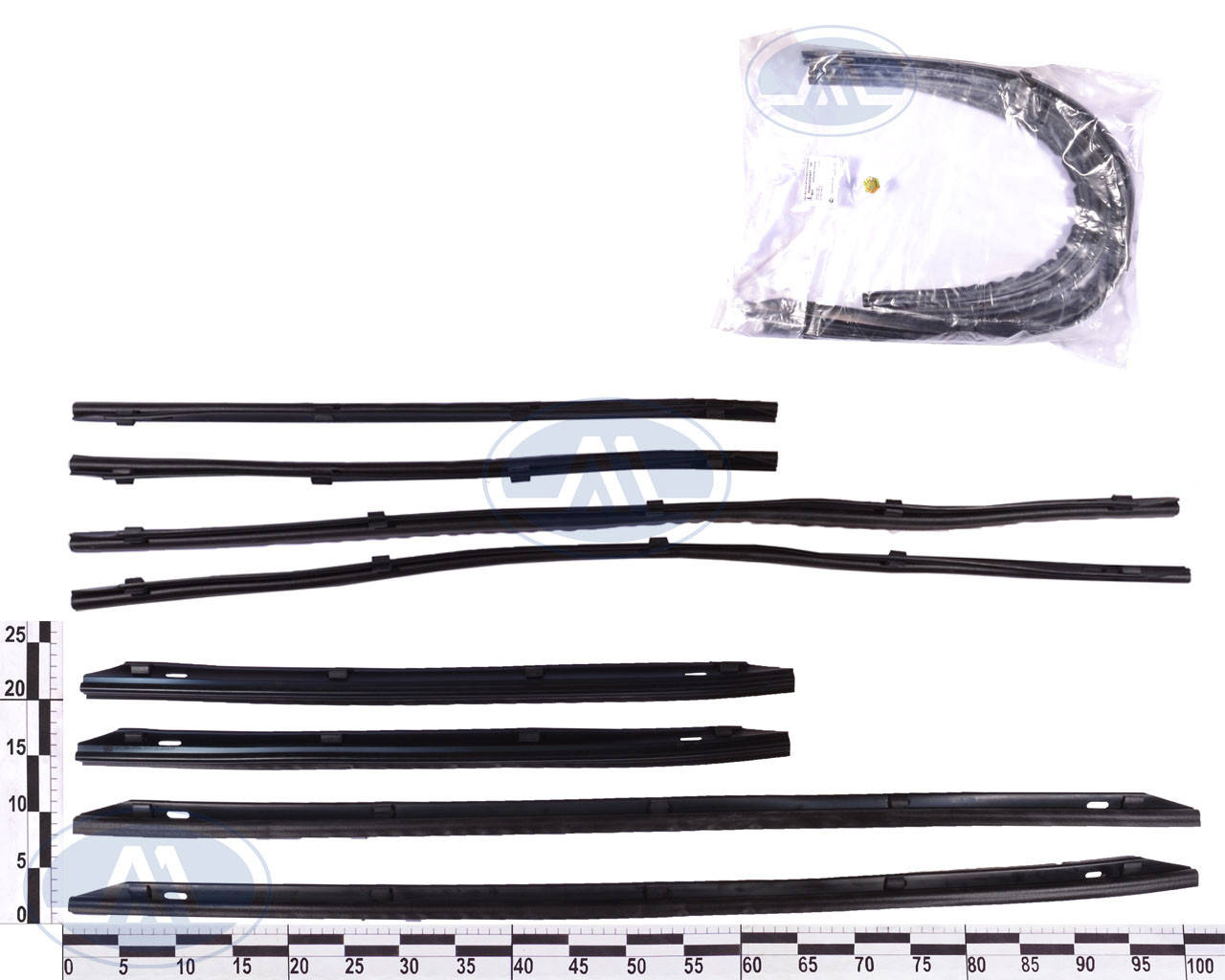 

Уплотнитель порога ВАЗ 2110-12 с кнопками, (к-т 4 шт.) п/э уп.