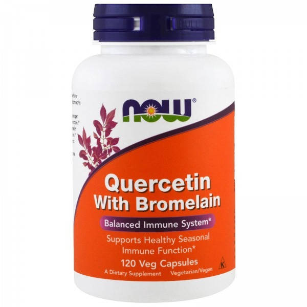 

Кверцетин с бромелайном (Quercetin with Bromelain) 120 капсул