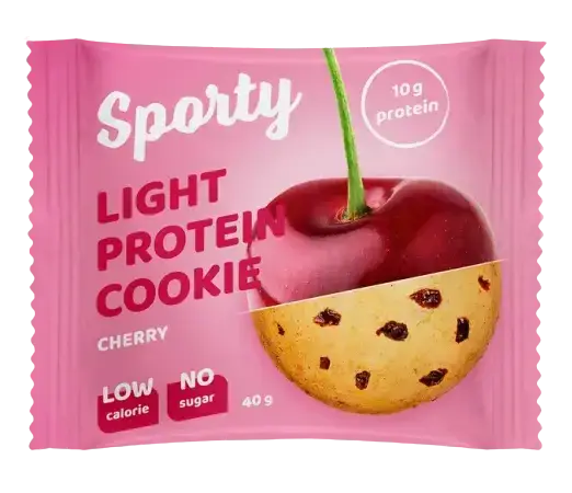 

Протеиновое печенье Sporty Light Вишня (40 грамм)