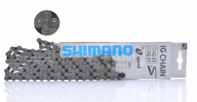 

Цепь приводная вело усиленная 116L 8 скоростей SHIMANO