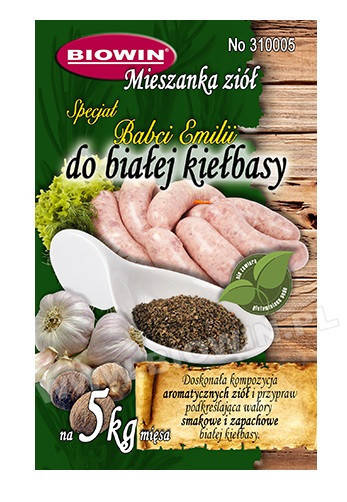 

Специи BIOWIN для белых колбасок.