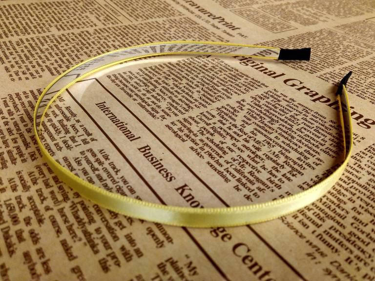 

Основа для обруча. Желтый 0,6 см