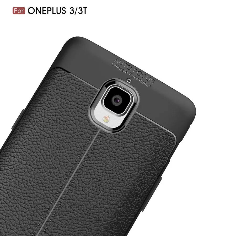 

Oneplus 3t | One Plus 3T чехол кожаный противоударный бампер, Черный