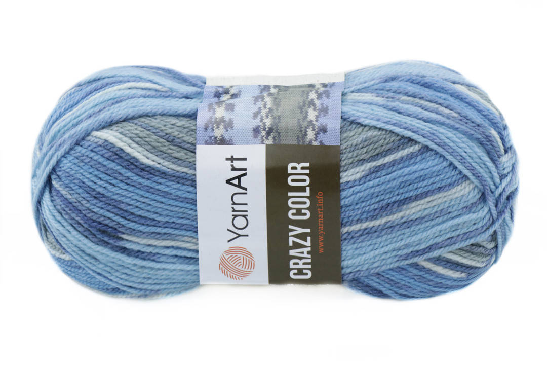 

YarnArt Crazy Color, №134, Секционное крашение