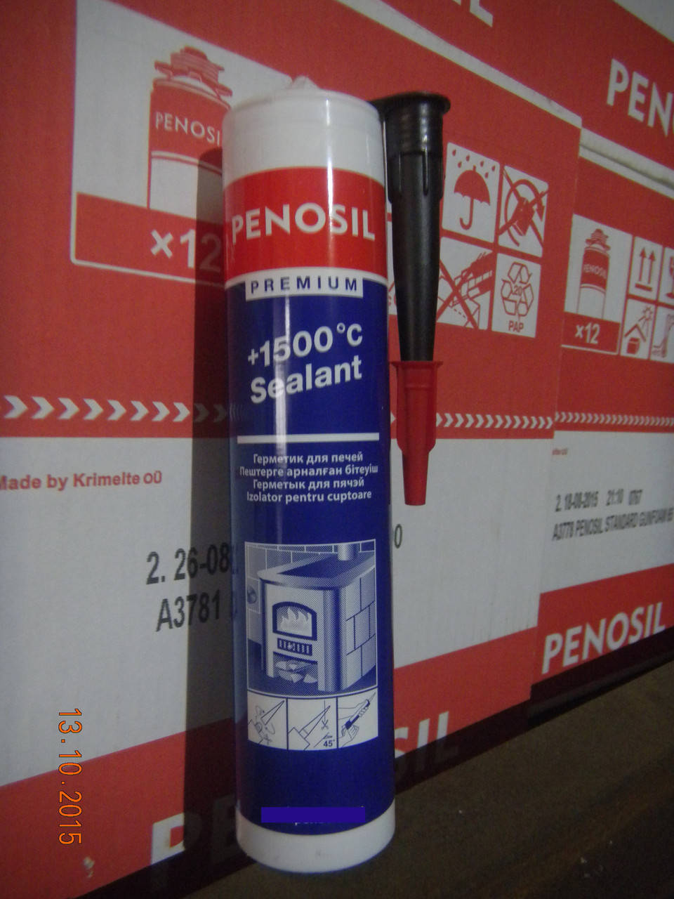 

Герметик жаростойкий PENOSIL Premium +1500 °C Sealant черный 310 мл