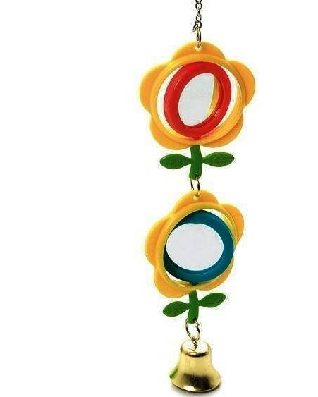 

ЗЕРКАЛО ДЛЯ ПОПУГАЯ ( Два цветочка)