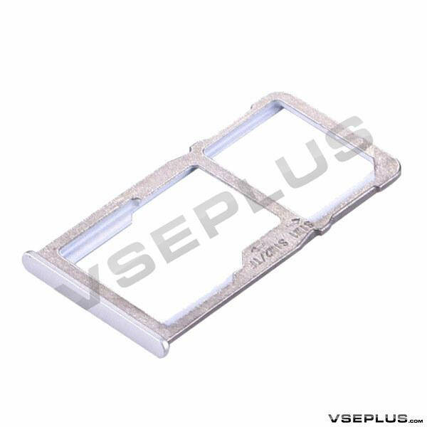 

Держатель SIM карты Meizu M6 Note, с разъемом на карту памяти, серебряный