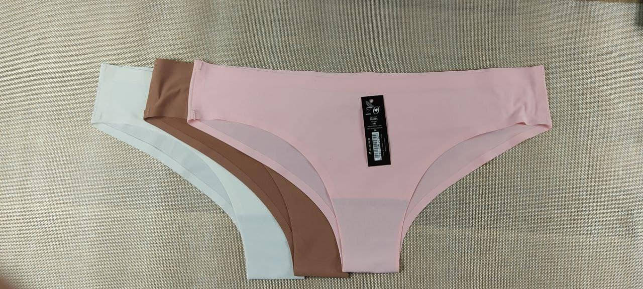 

Трусики жіночі. Brazilian panties seamless”. Набір 3 шт., Разные цвета