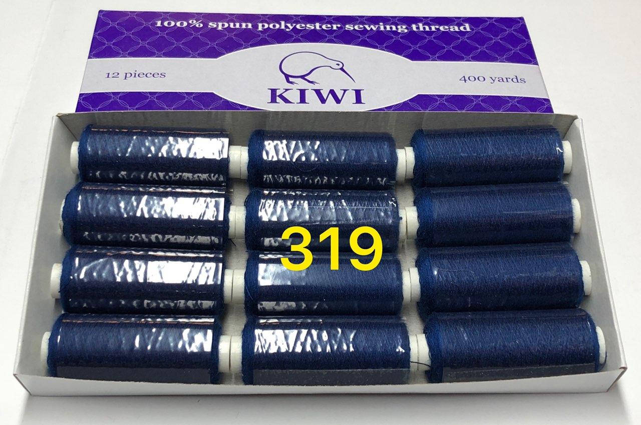 

Швейные нитки 40/2 319тон полиэстер Kiwi Киви 400ярдов