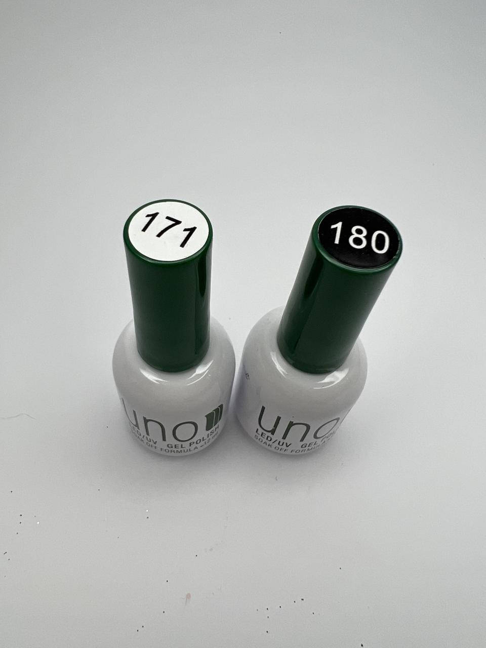 

Гель лаки белый и черный Uno 12 мл